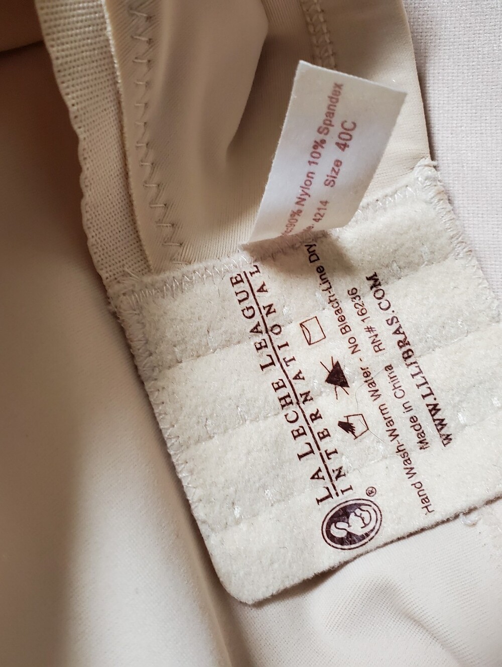La Leche League International Light Beige Nursing Bra 40C - Picture 5 of 5